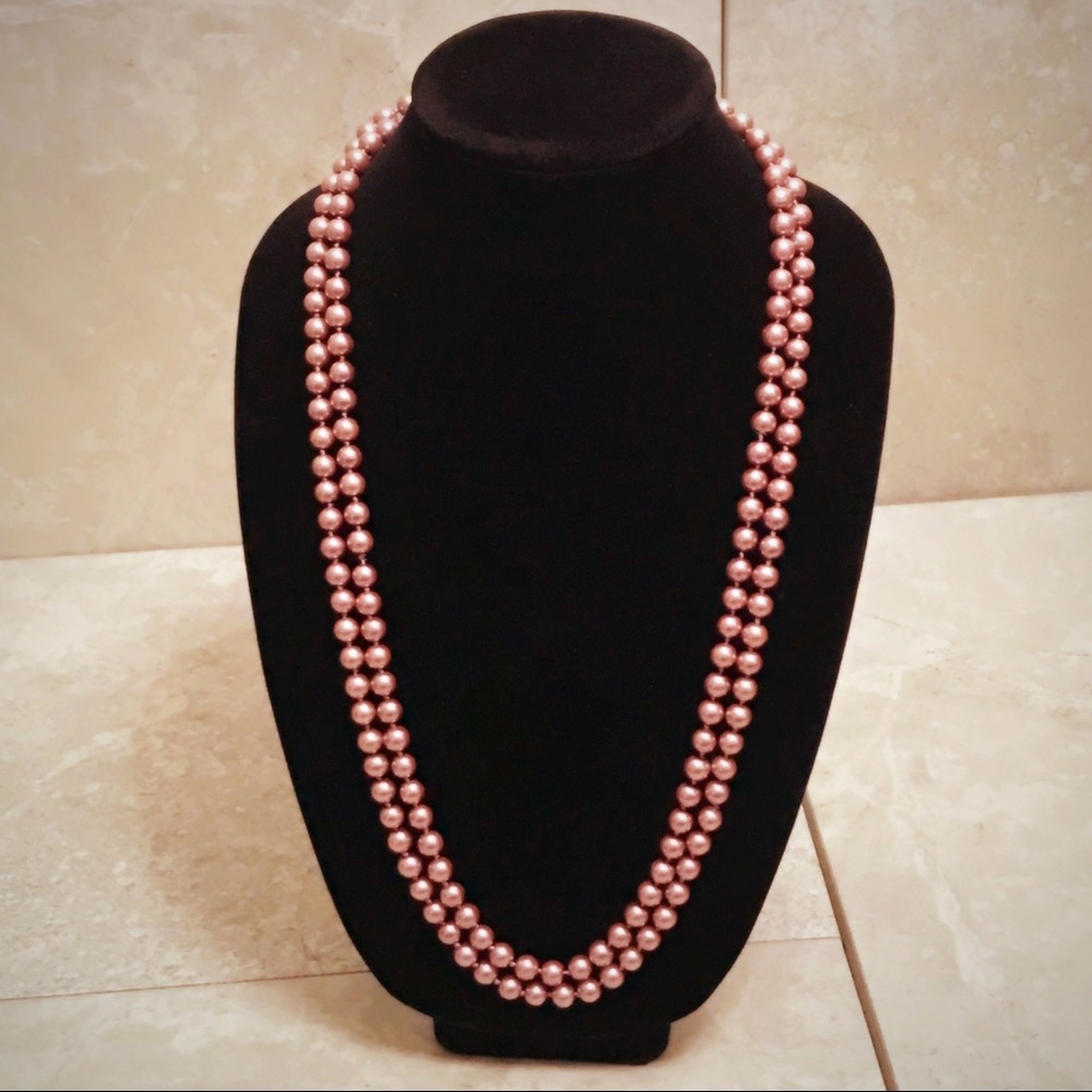 Mauve Faux Pearl Strand